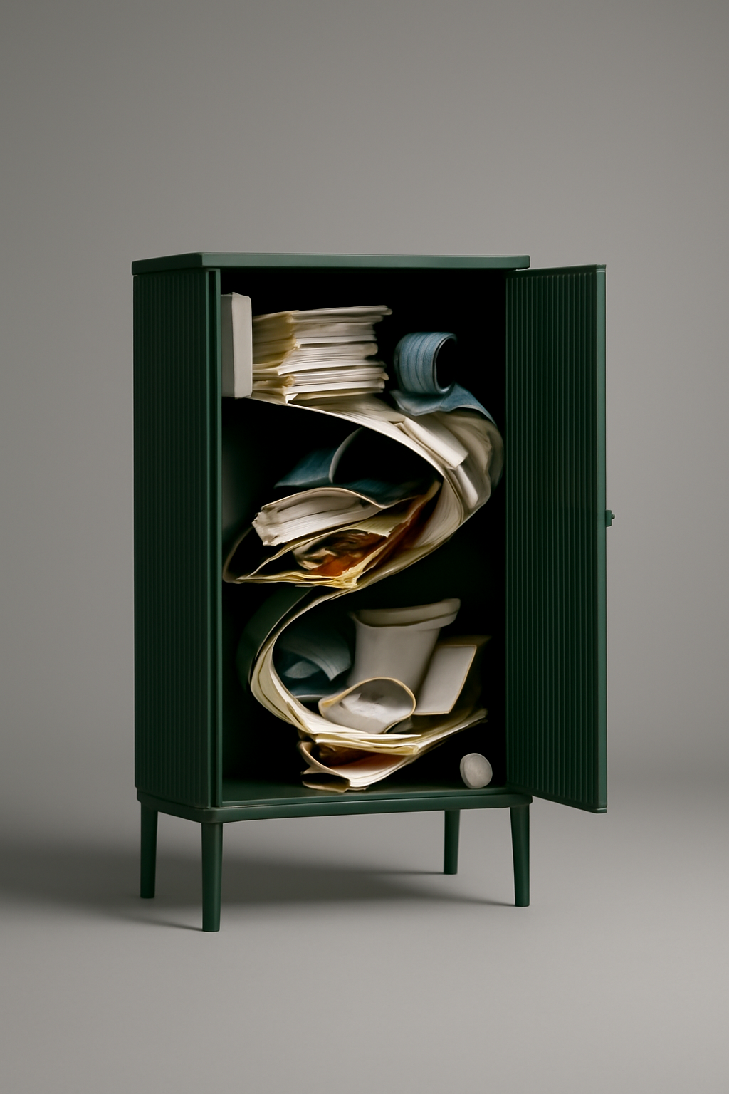 Built For Pause — Furniture AI image prompt example generated with Midjourney (furniture, conceptual)