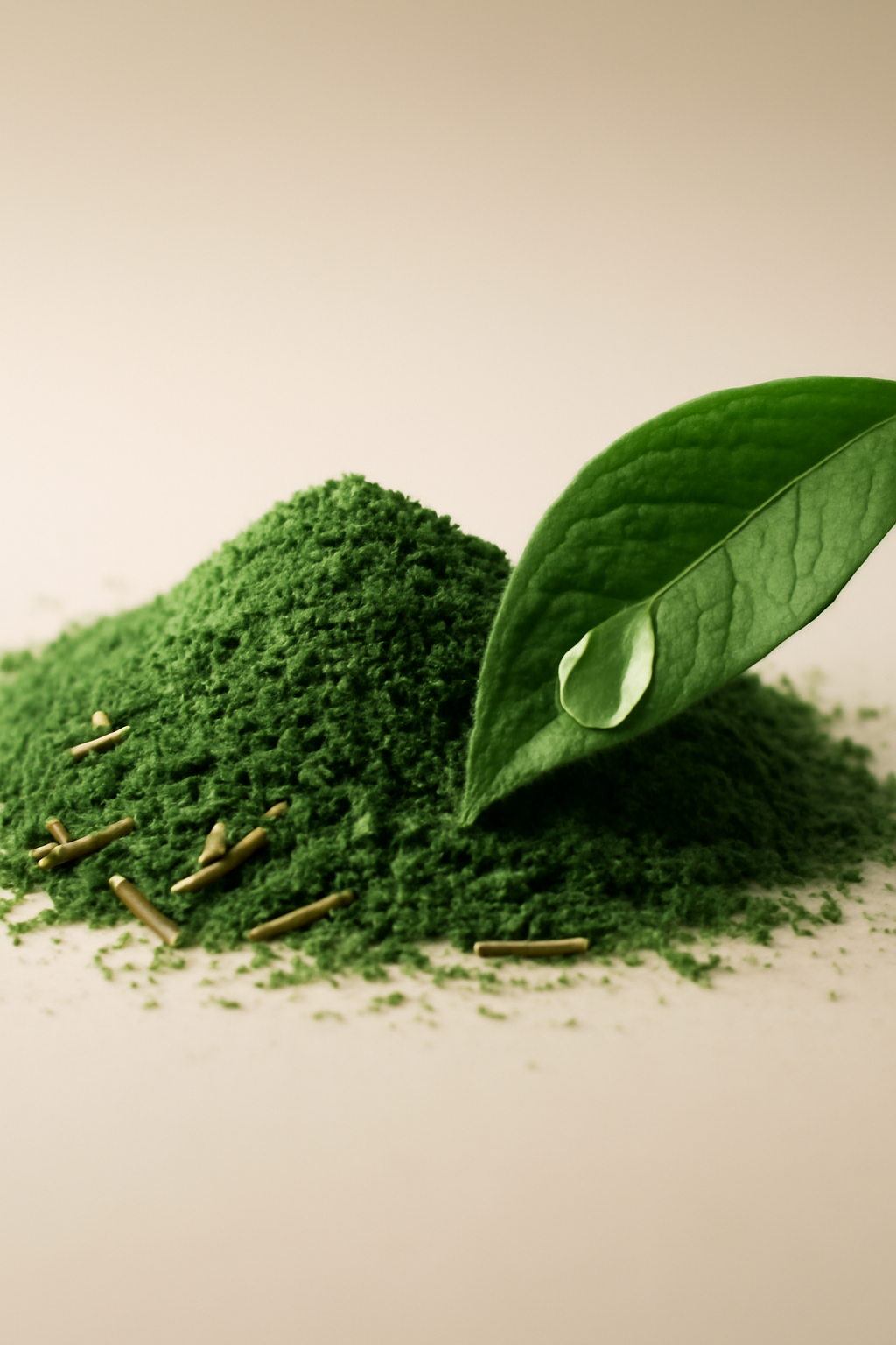 Granule Landscape — Organic powders AI image prompt example generated with Gemini (macro, texture)