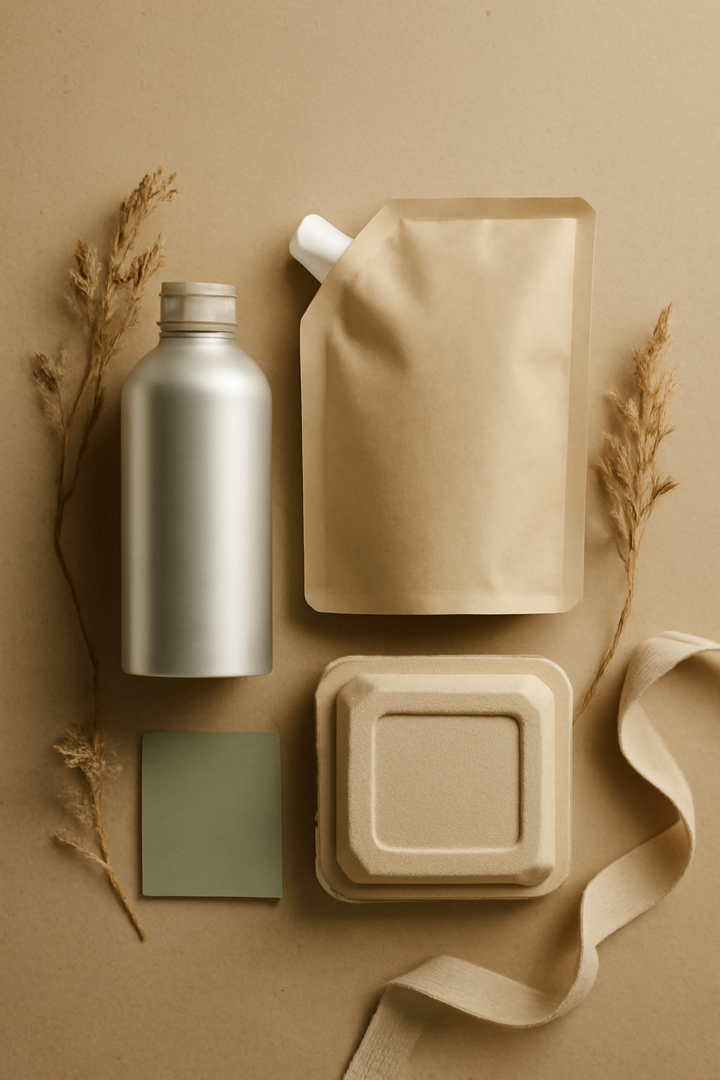 Circular Care Kit — Eco-friendly products AI image prompt example generated with ChatGPT (eco-friendly, packaging)