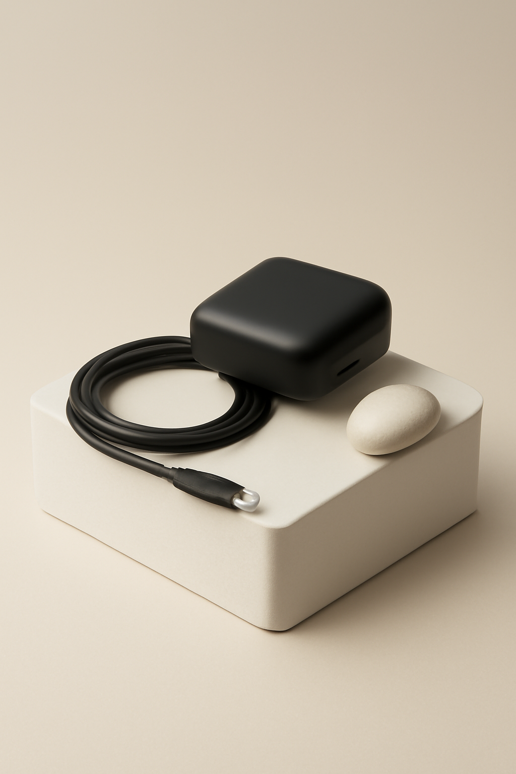 Quiet Charge — Electronics AI image prompt example generated with ChatGPT (electronics, charger)