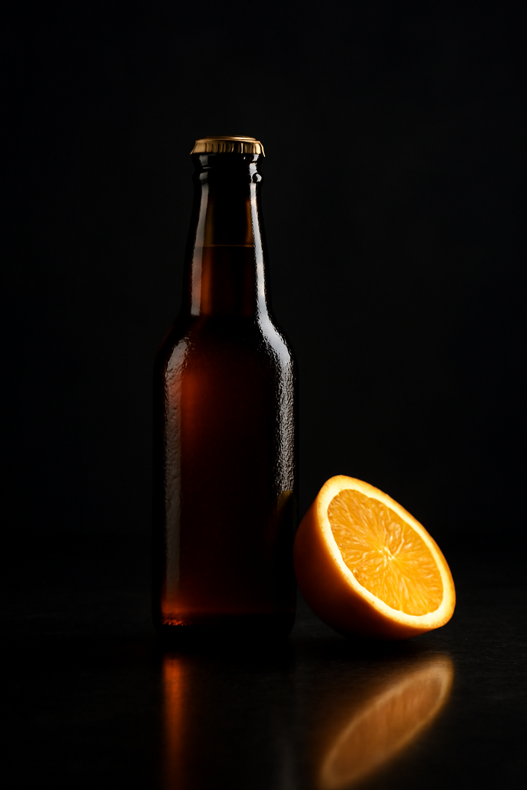 Midnight Reserve — Beverages AI image prompt example generated with Midjourney (beverage, premium)
