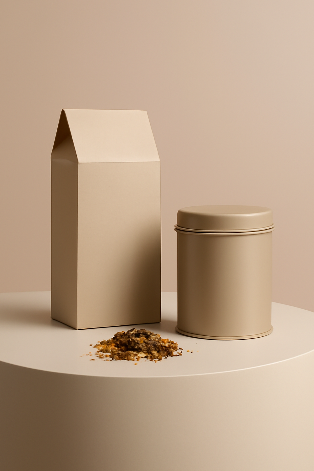 Refined Tea Carton — Coffee and tea AI image prompt example generated with ChatGPT (tea, packaging)