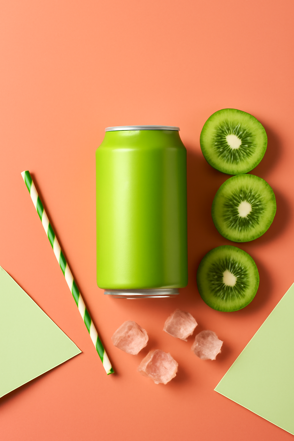 Swipe Into Refreshment — Soft drinks AI image prompt example generated with Gemini (soft-drink, social-media)