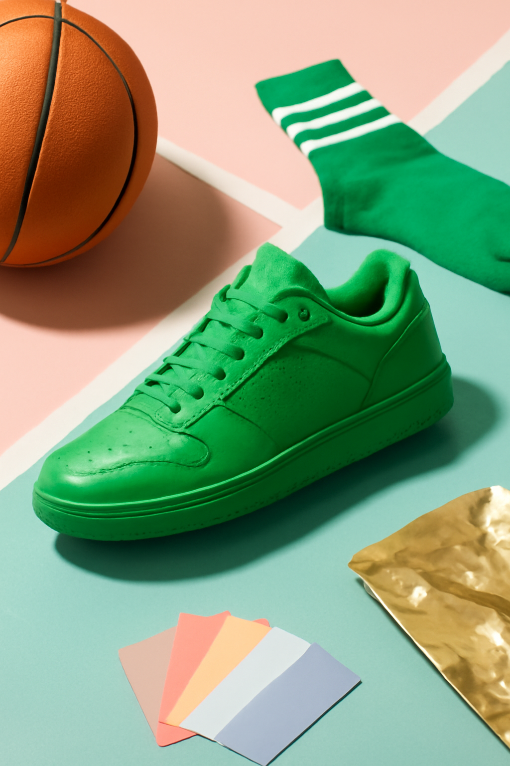 Swipe Into Motion — Shoes AI image prompt example generated with ChatGPT (shoes, socialmedia)