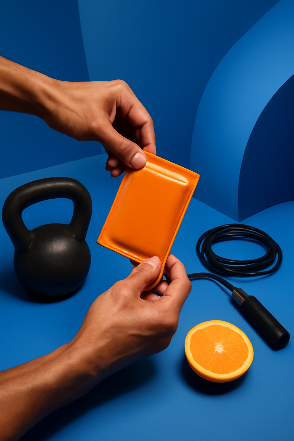 Swipe Into Your Set — Fitness products AI image prompt example generated with ChatGPT (fitness, socialmedia)