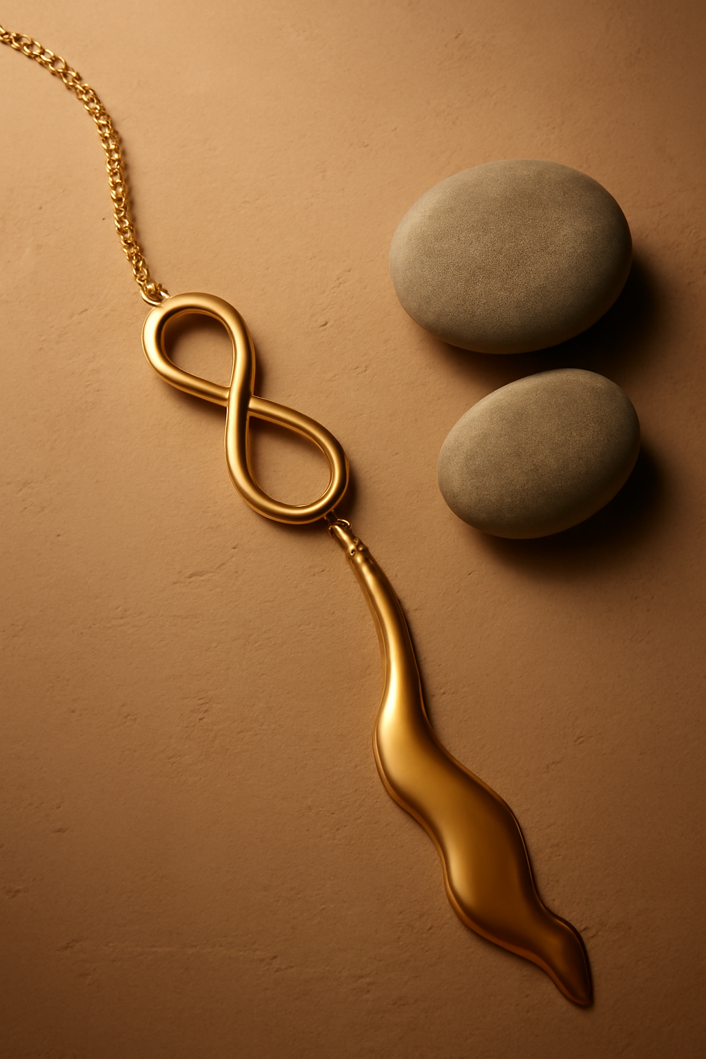 Eternal Thread — Jewellery AI image prompt example generated with Midjourney (jewellery, conceptual)