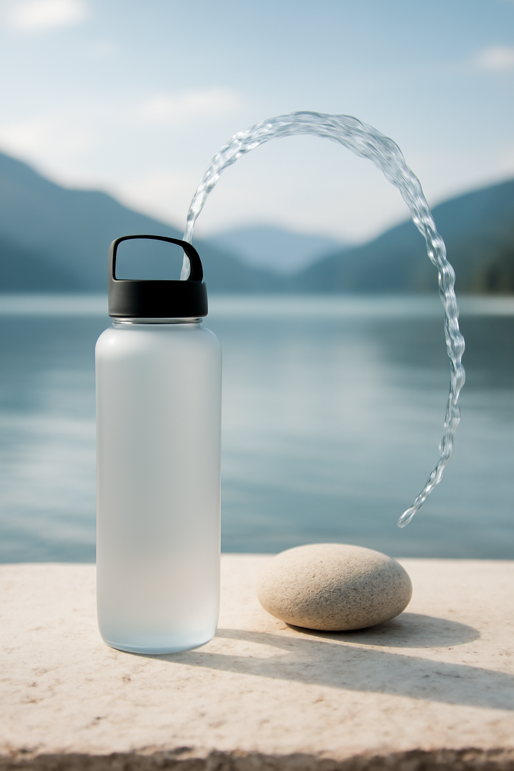 Clean Water Starts Here — Eco-friendly products AI image prompt example generated with Midjourney (eco-friendly, water-filter)