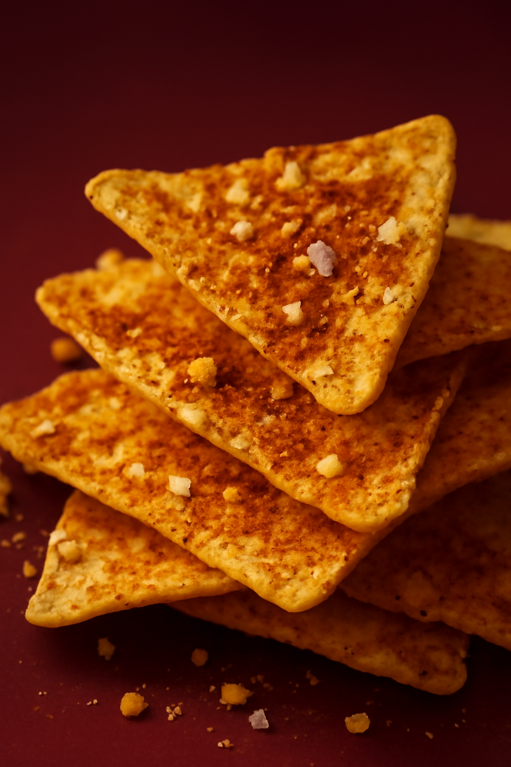 Salt Crystal Crunch — Snacks AI image prompt example generated with Gemini (snacks, macro)