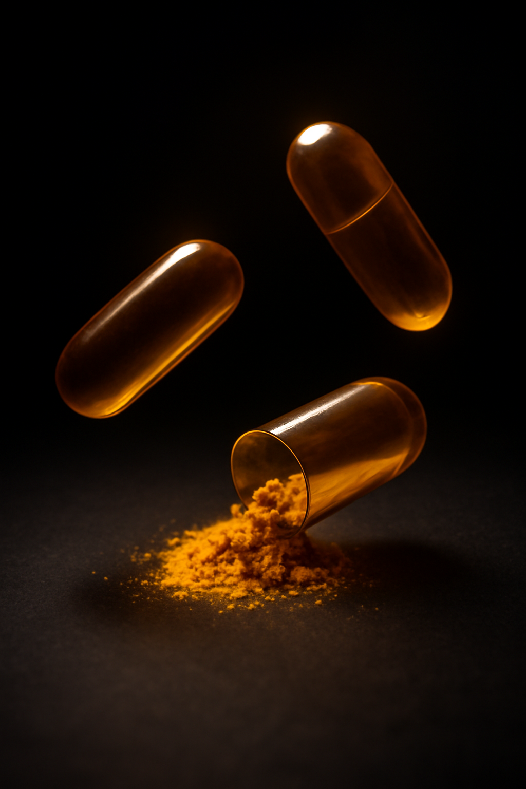 Capsule Core — Supplements AI image prompt example generated with Midjourney (supplements, macro)
