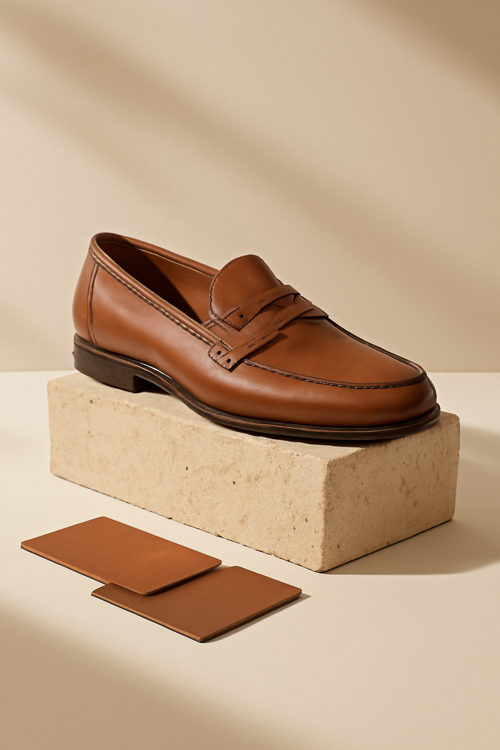 Crafted Sole Study — Shoes AI image prompt example generated with ChatGPT (shoes, studio)