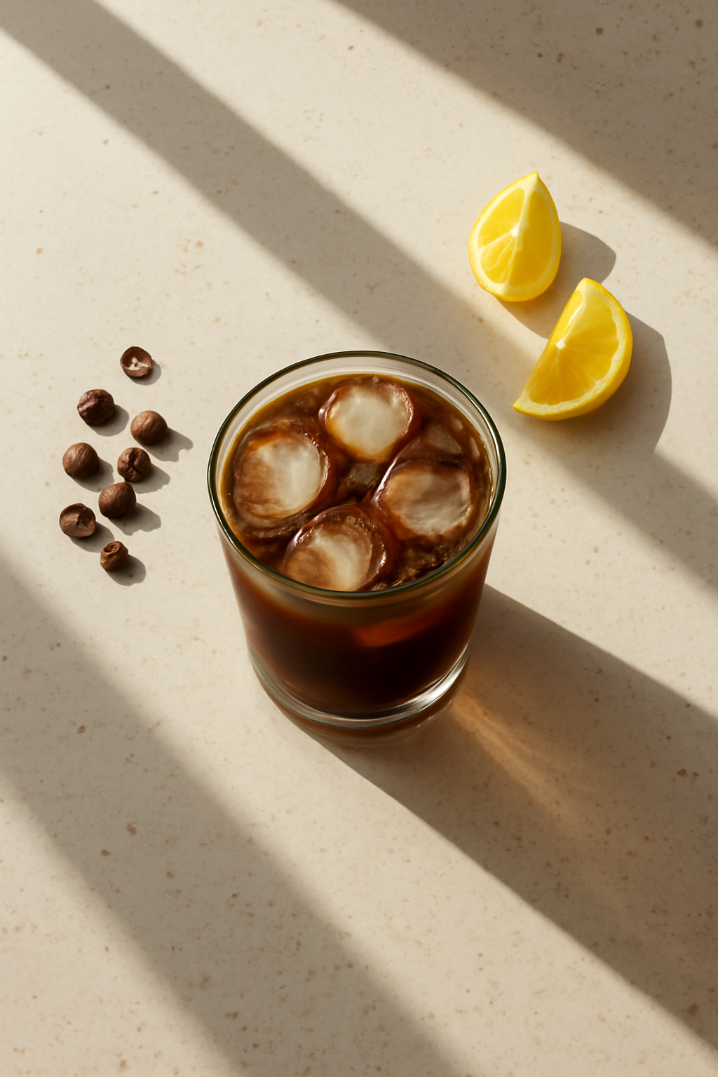 Afternoon Coffee Palette — Coffee and tea AI image prompt example generated with ChatGPT (coffee, flatlay)