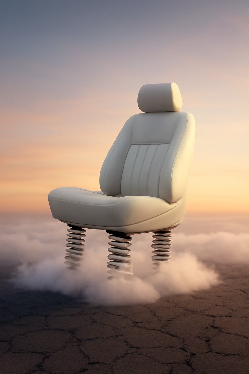 Comfort In Every Mile — Automotive products AI image prompt example generated with Midjourney (automotive, suspension)