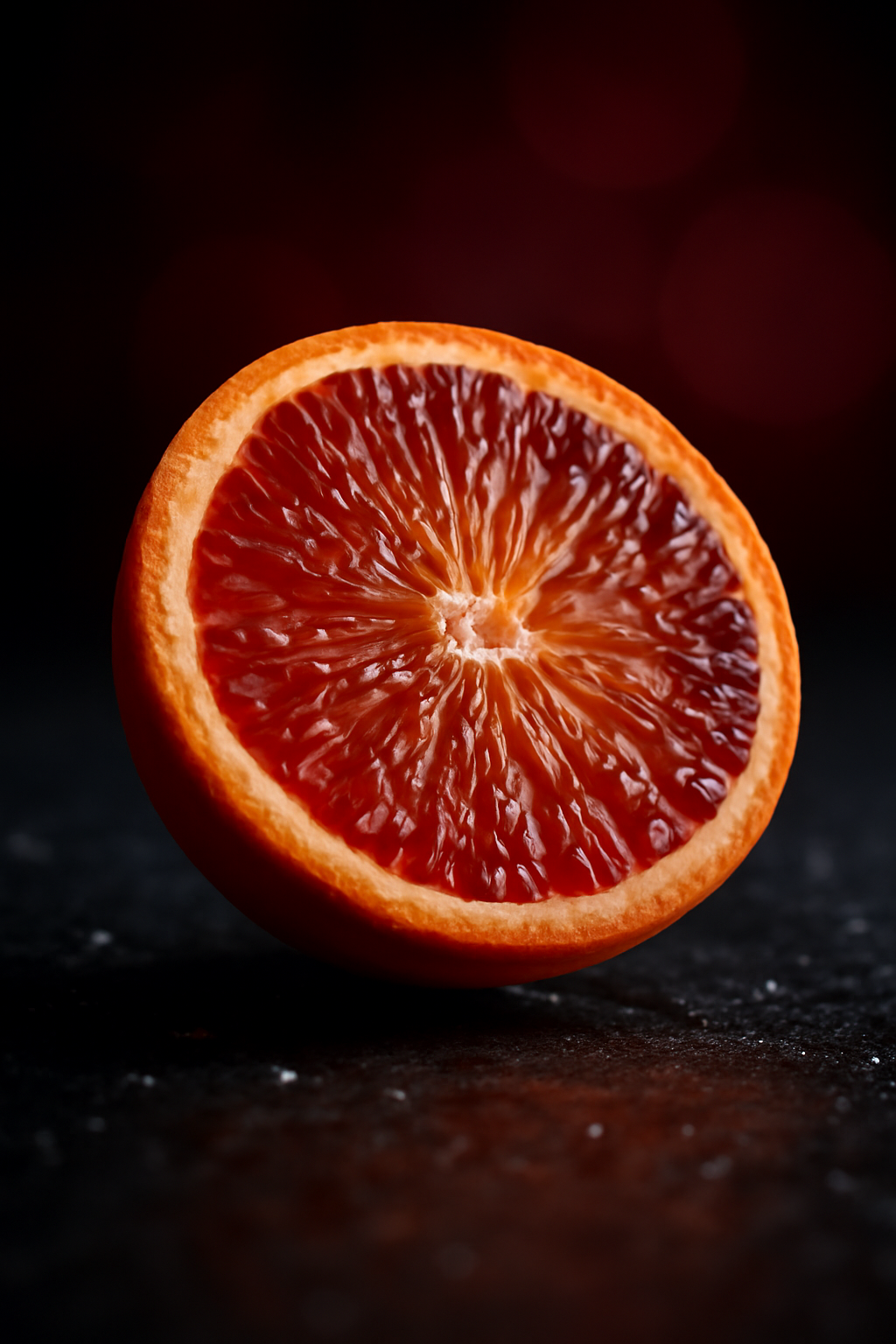 Citrus Jewel Detail — Fruits and vegetables AI image prompt example generated with Midjourney (macro, citrus)