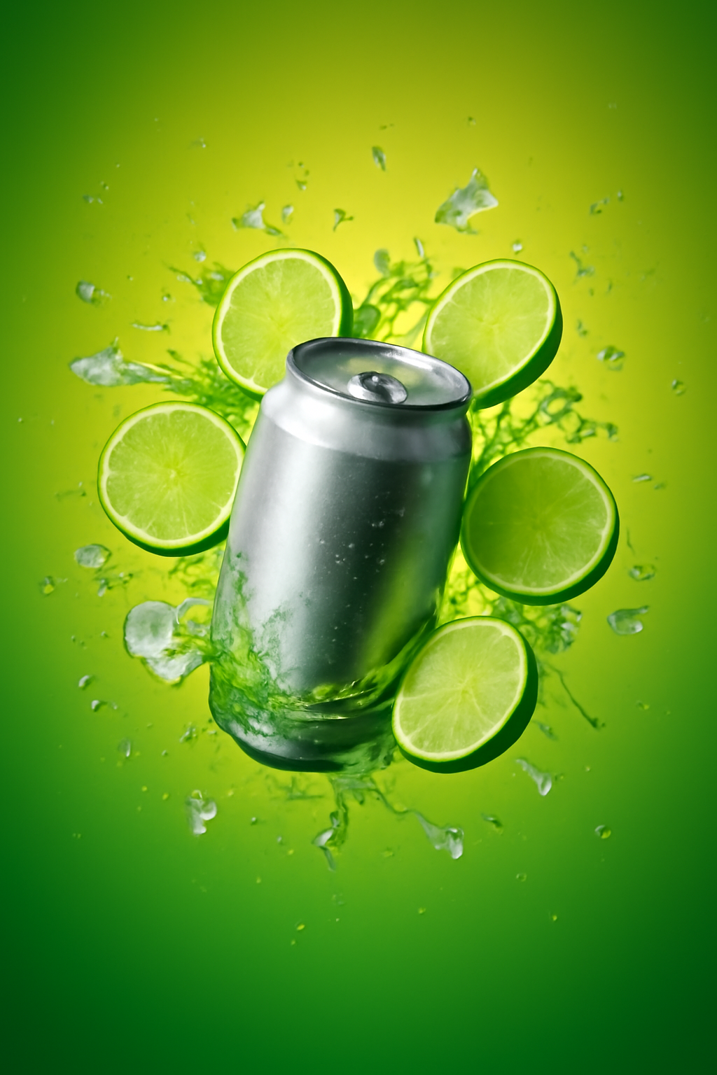 Citrus Velocity — Beverages AI image prompt example generated with ChatGPT (beverage, splash)