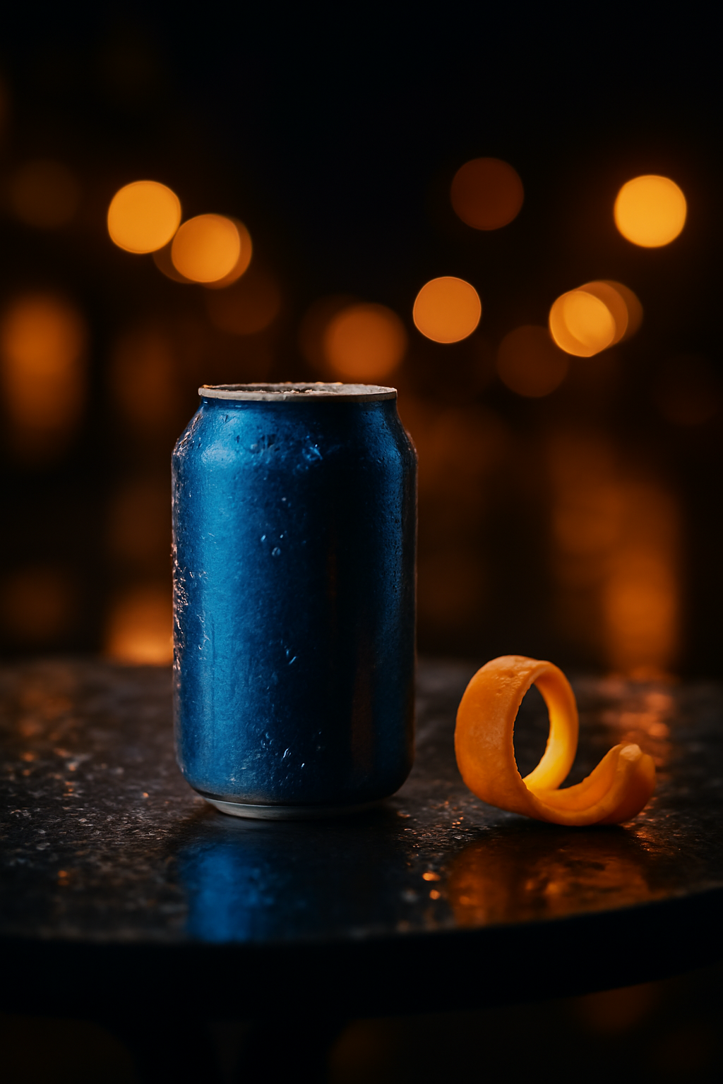 Midnight Fizz — Soft drinks AI image prompt example generated with Midjourney (soft-drink, cinematic)