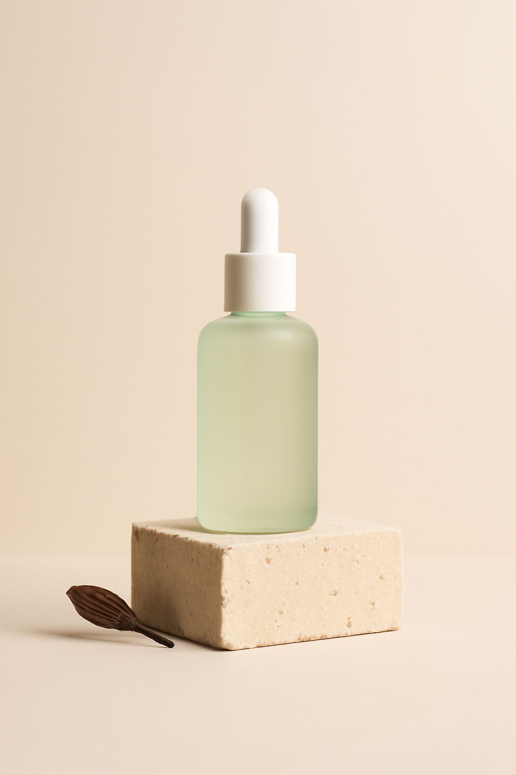 Quiet Glass Ritual — Skincare AI image prompt example generated with ChatGPT (skincare, minimal)