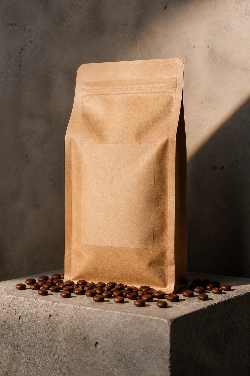 Coffee Bag Mockup — Packaging AI image prompt example generated with ChatGPT (mockup, coffee)