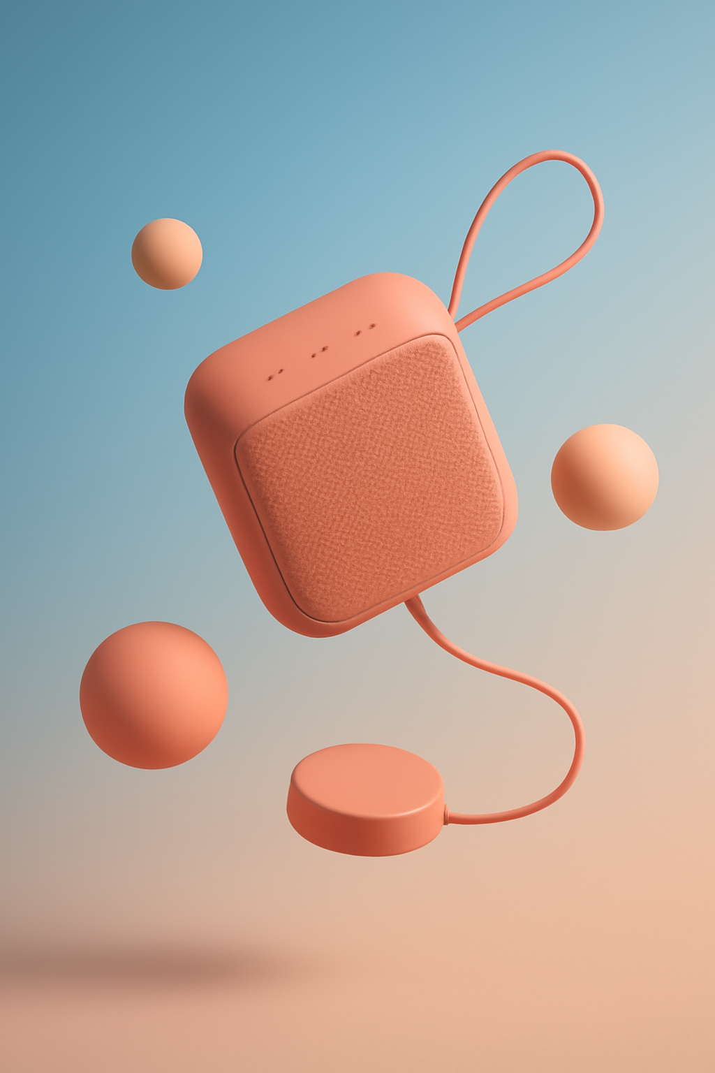 Weightless Power — Electronics AI image prompt example generated with Midjourney (electronics, speaker)