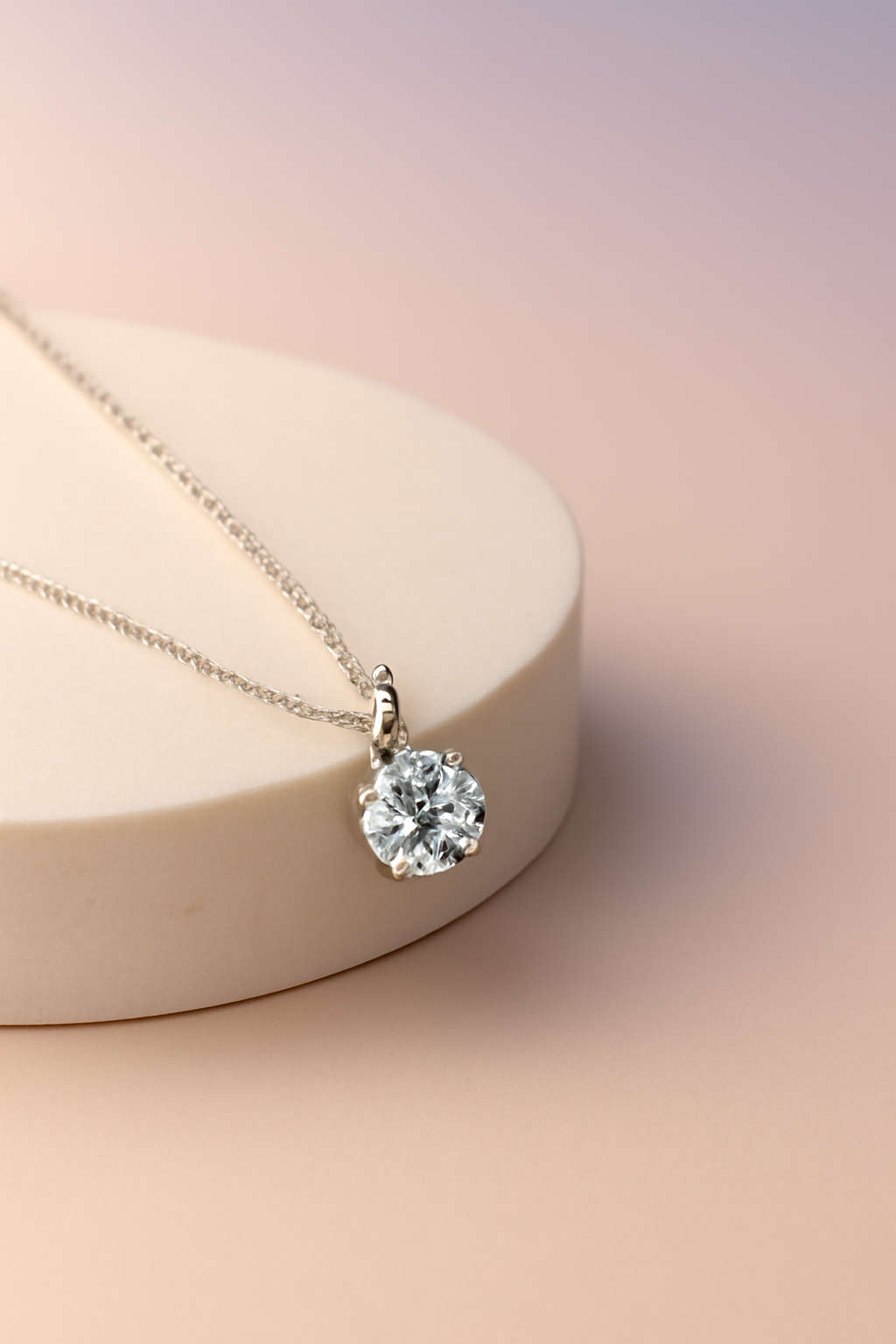 Aurora Solitaire Horizon — Jewellery AI image prompt example generated with Gemini (jewellery, hero)