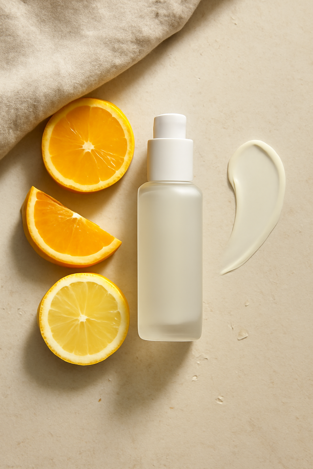 Dewdrop Vanity Ritual — Cosmetics AI image prompt example generated with ChatGPT (cosmetics, flat-lay)