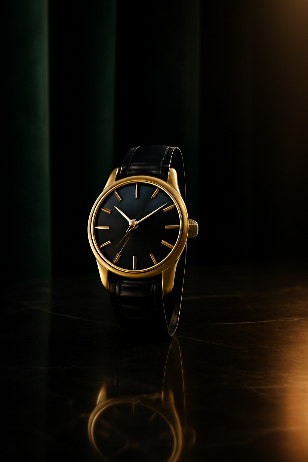 After Dark Heirloom — Watches AI image prompt example generated with Midjourney (watch, luxury)