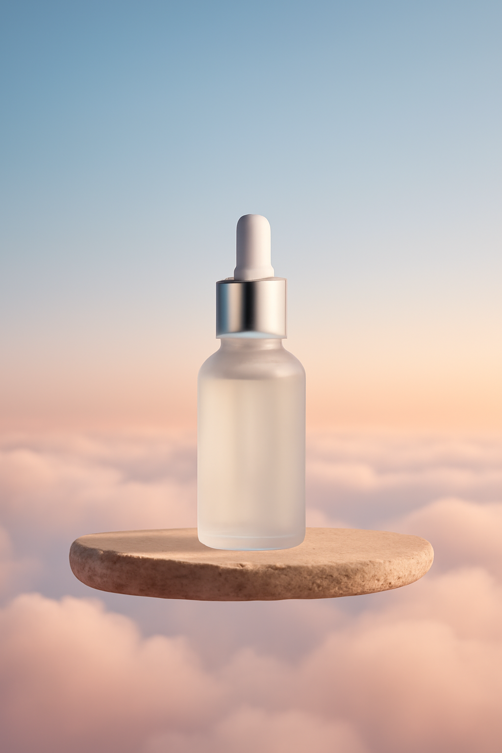 Radiance Above The Clouds — Skincare AI image prompt example generated with Gemini (skincare, hero)