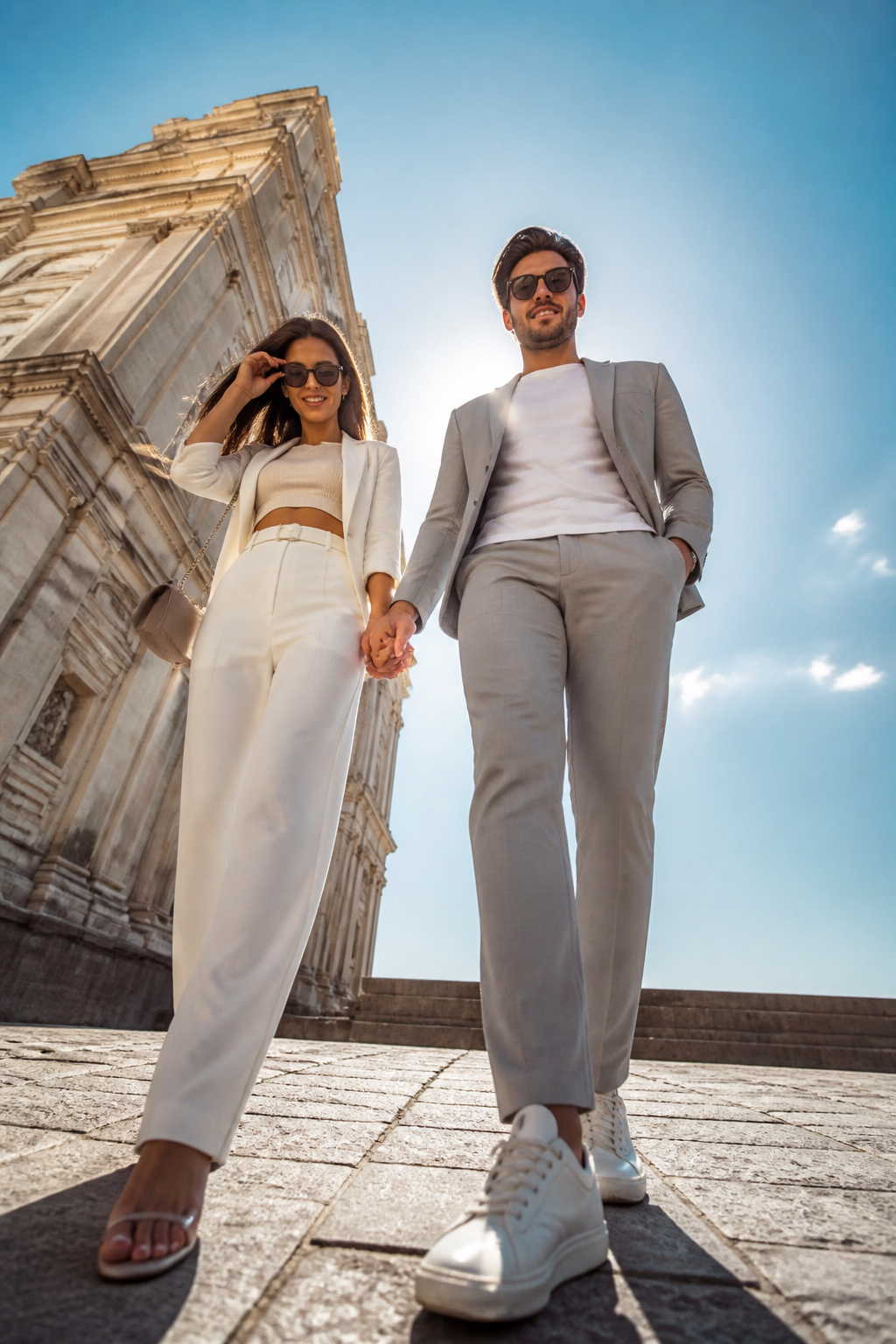 Stylish Couple Streetwear — Fashion AI image prompt example generated with Gemini (fashion, couple)