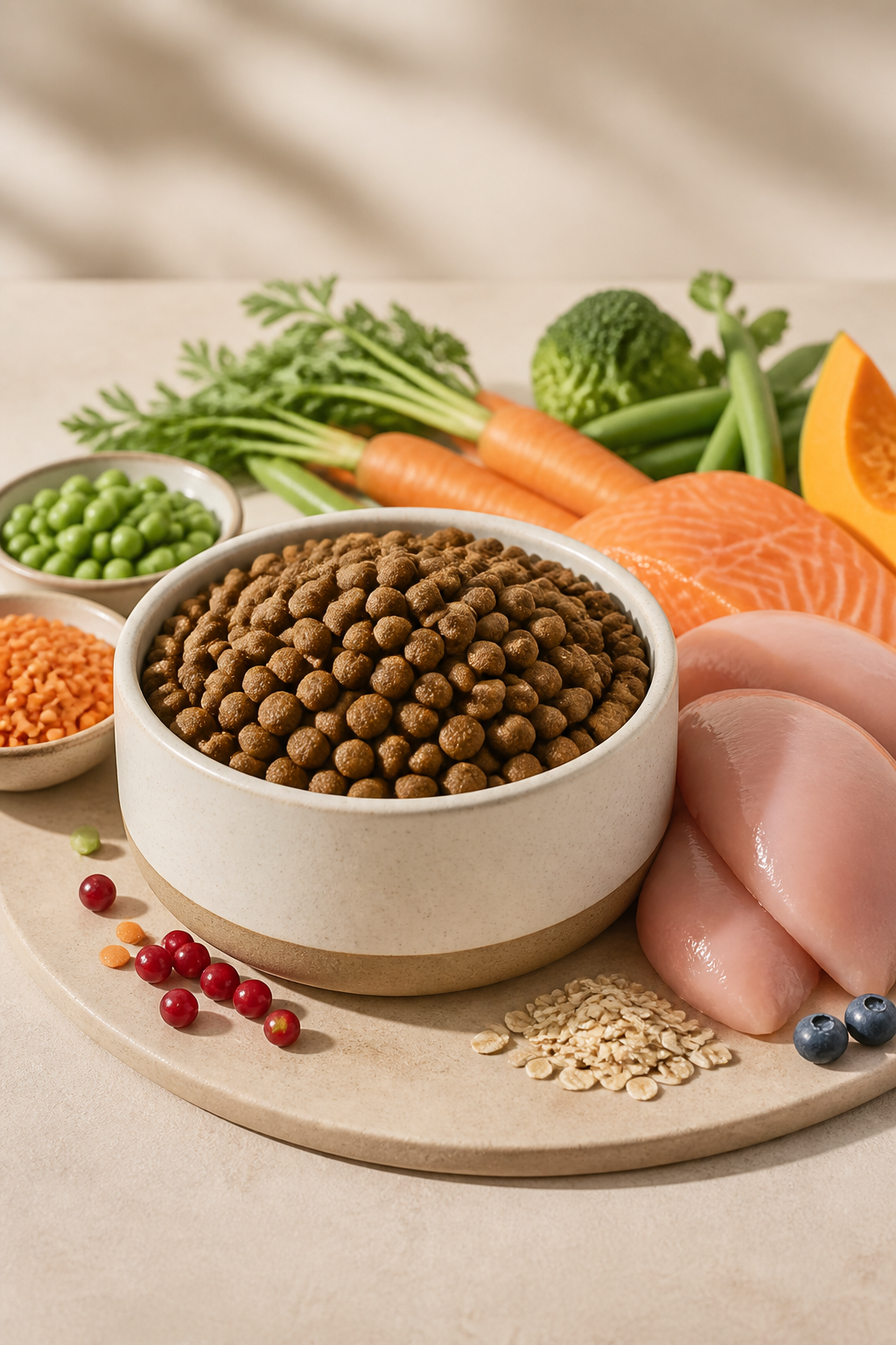 Pet Food Bowl Hero — Pets AI image prompt example generated with Midjourney (pet, food)