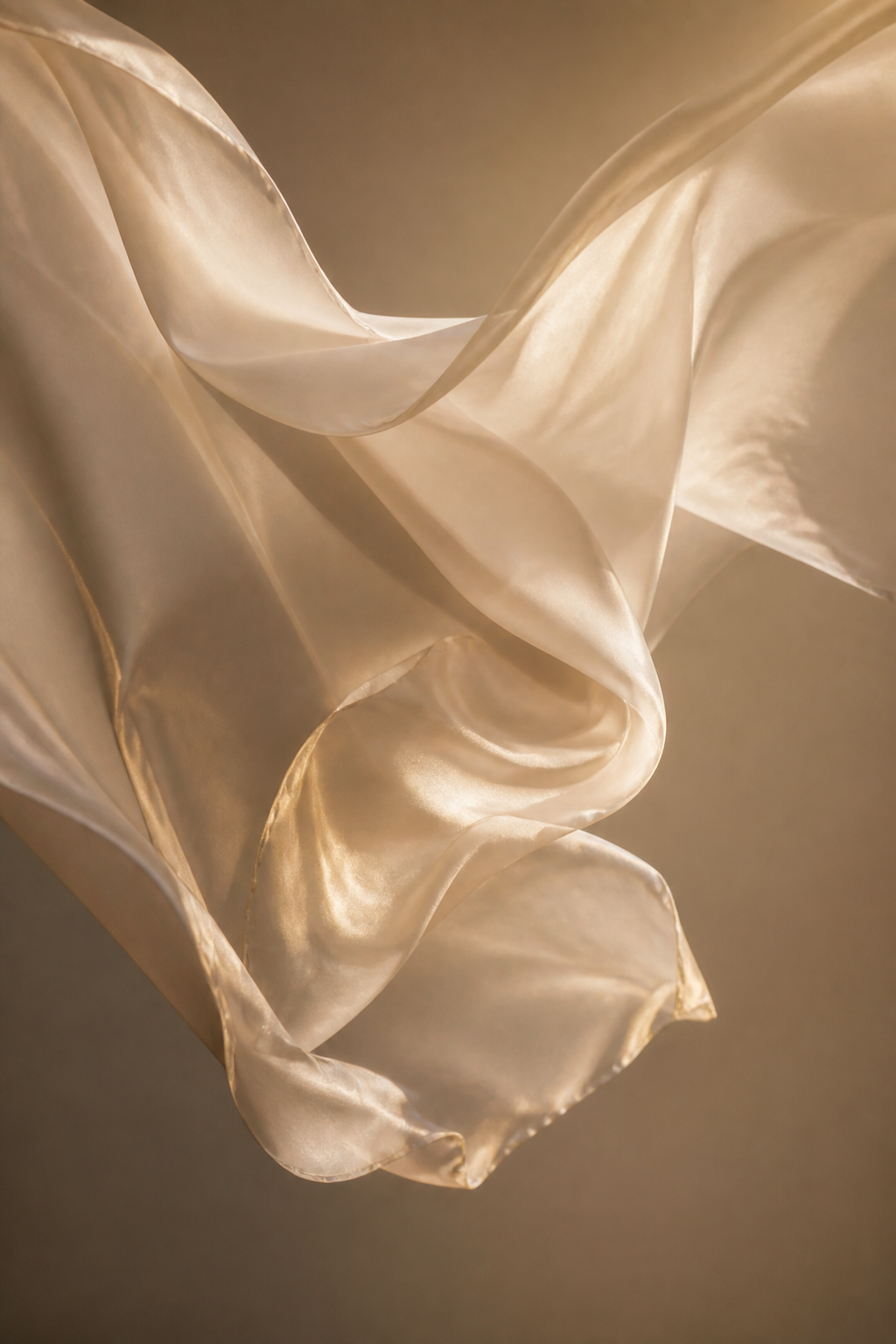 Silk Fabric Motion Art — Abstract AI image prompt example generated with Midjourney (silk, motion)