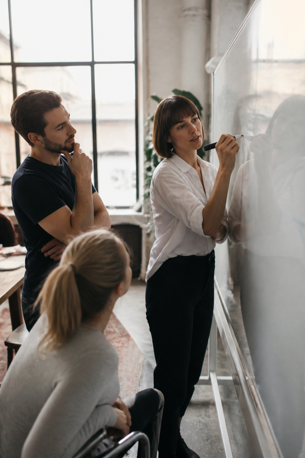 Team Collaboration Candid — Corporate AI image prompt example generated with ChatGPT (team, candid)