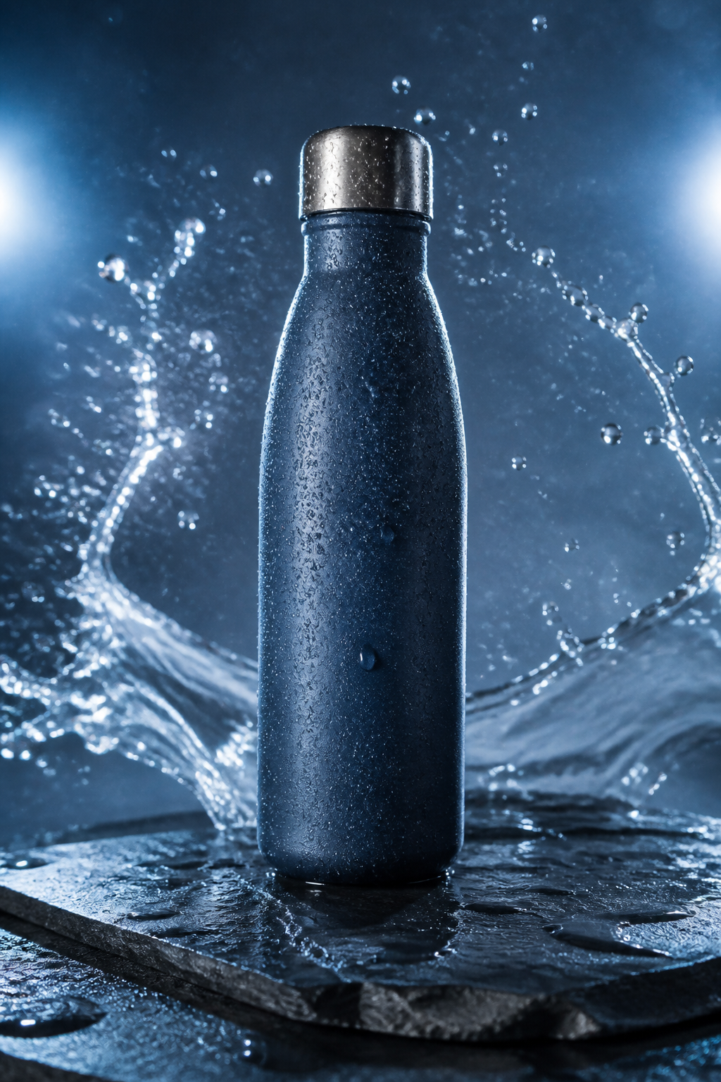 Water Bottle Hydration — Fitness AI image prompt example generated with Nano Banana (bottle, water)