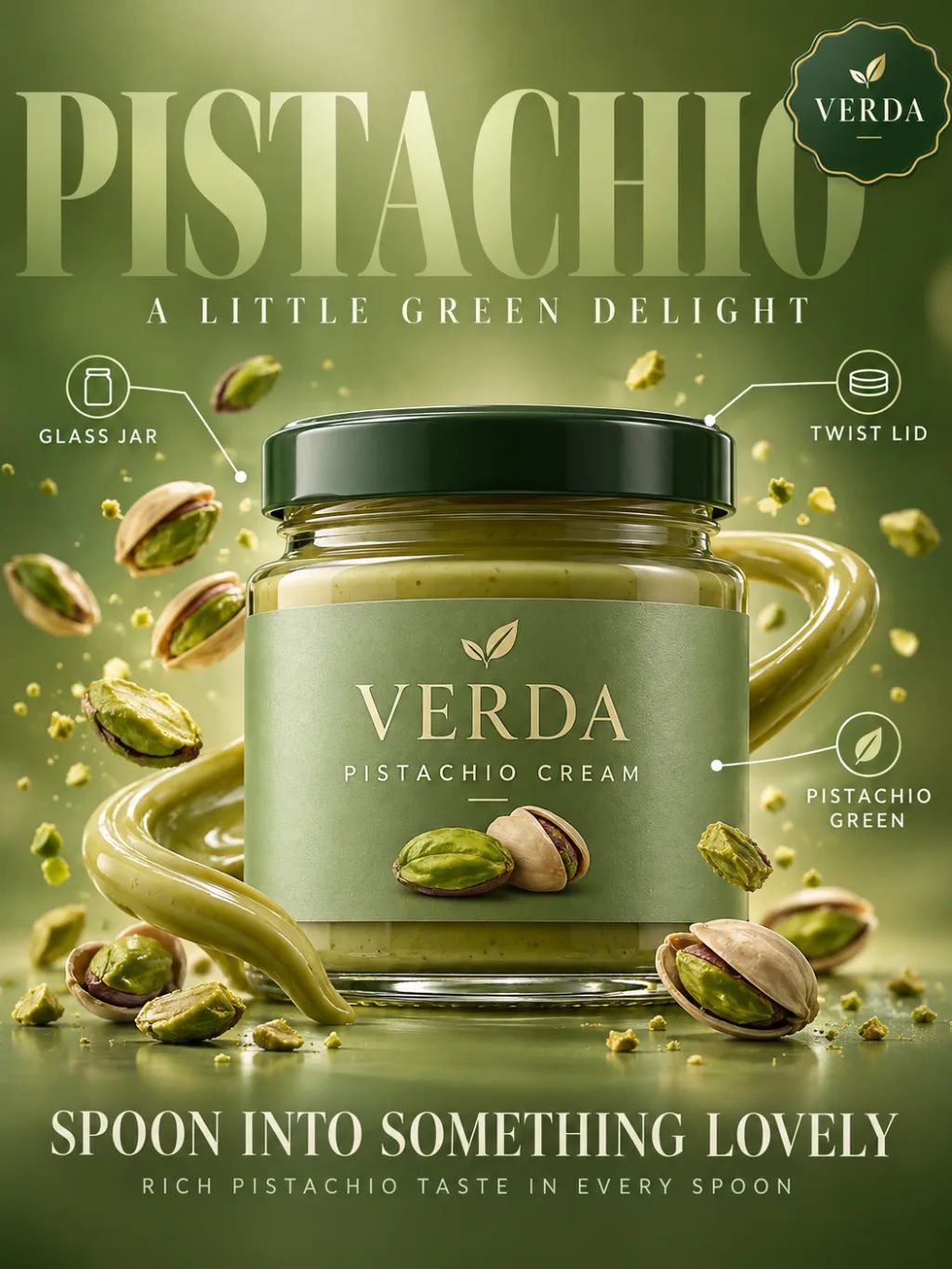 Luxury Commercial Product Poster — Graphic Design AI image prompt example generated with ChatGPT (commercial advertisement, product poster)