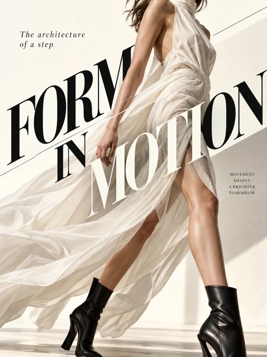 Type Couture Editorial Poster — Graphic & Editorial Design AI image prompt example generated with ChatGPT (type couture, editorial poster)