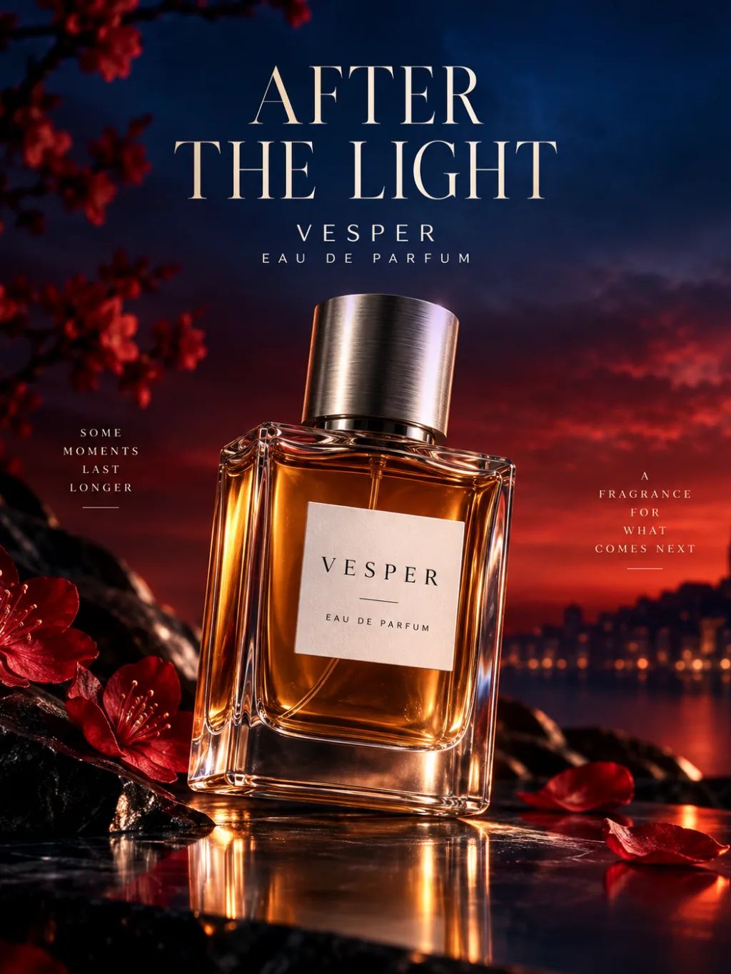 Luxury Cosmetic Poster Design — Graphic Design AI image prompt example generated with ChatGPT (cosmetic, luxury)