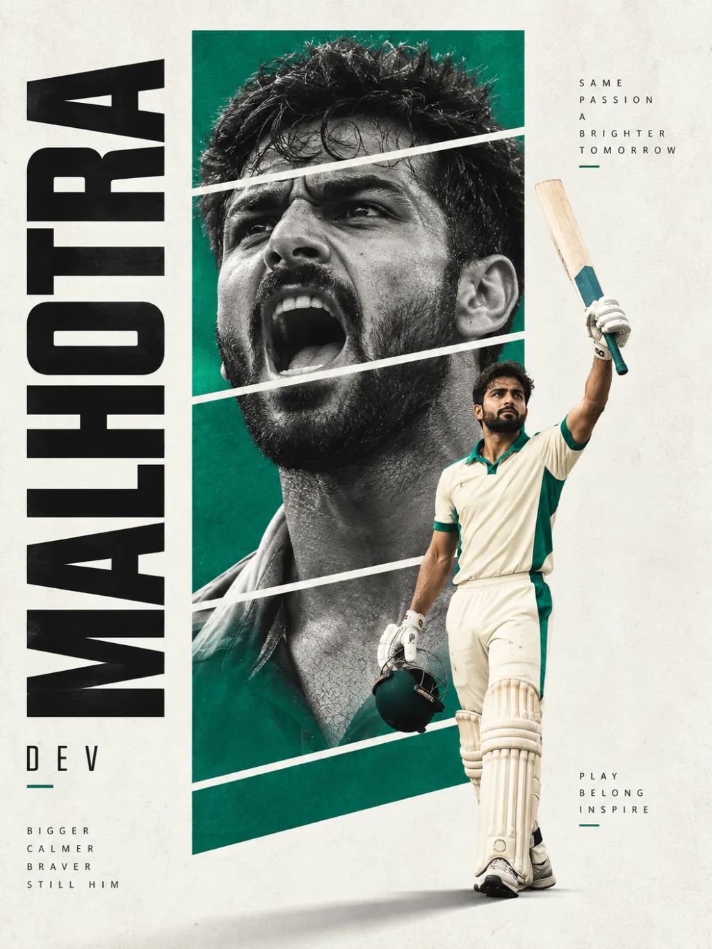 Modern Sports Editorial Poster — Graphic & Editorial Design AI image prompt example generated with ChatGPT (sports poster, minimalist design)