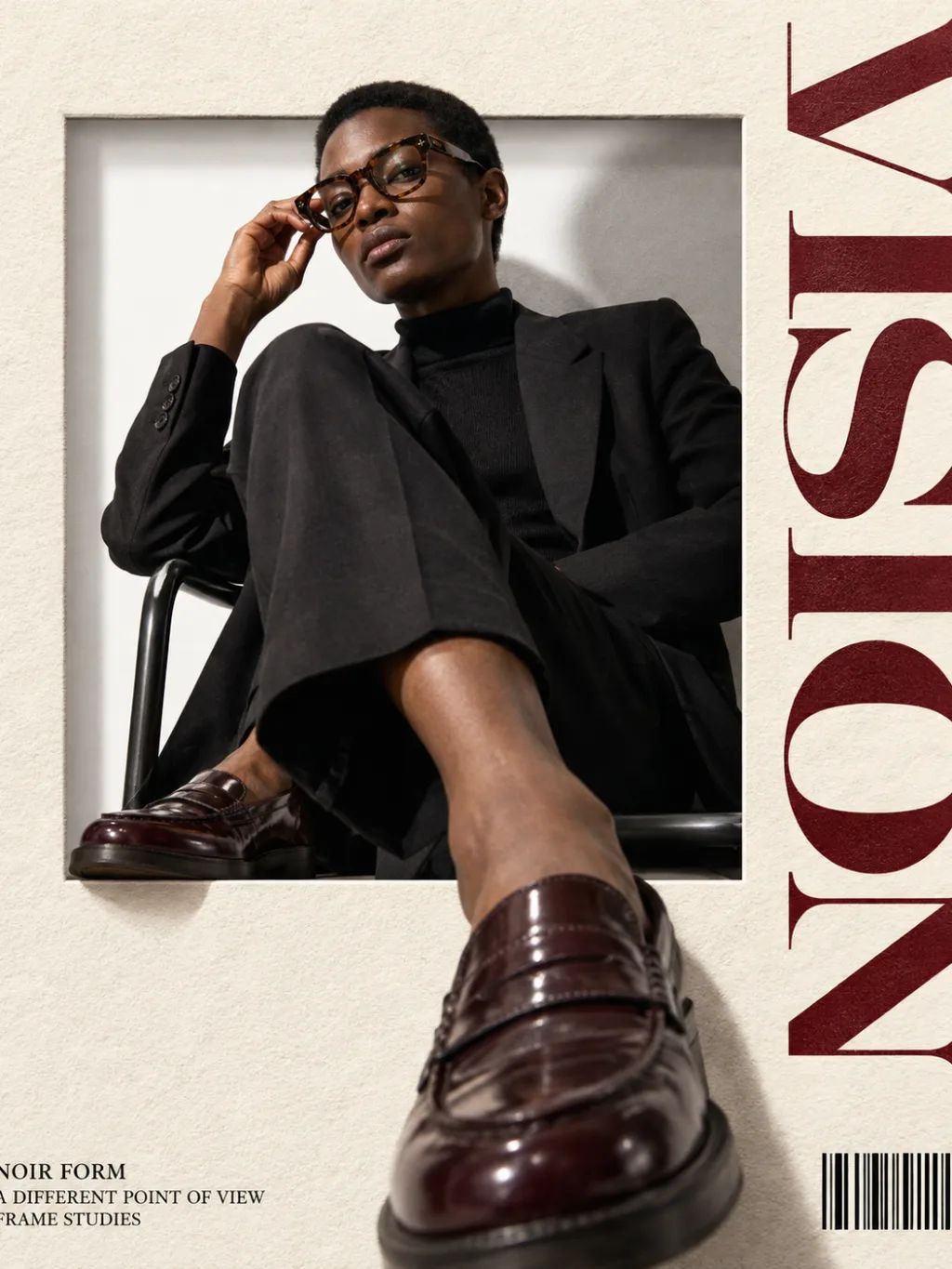 3D Pop-Out Luxury Eyewear Ad — Graphic & Editorial Design AI image prompt example generated with ChatGPT (3d pop-out, eyewear)