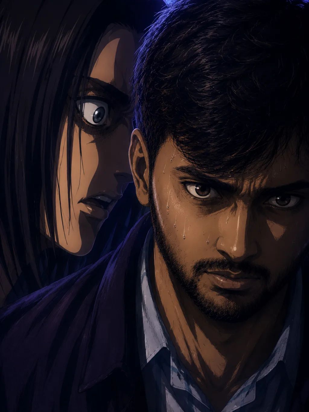 Eren Manipulating Prompt — Cinematic AI image prompt example generated with ChatGPT (aot, eren)