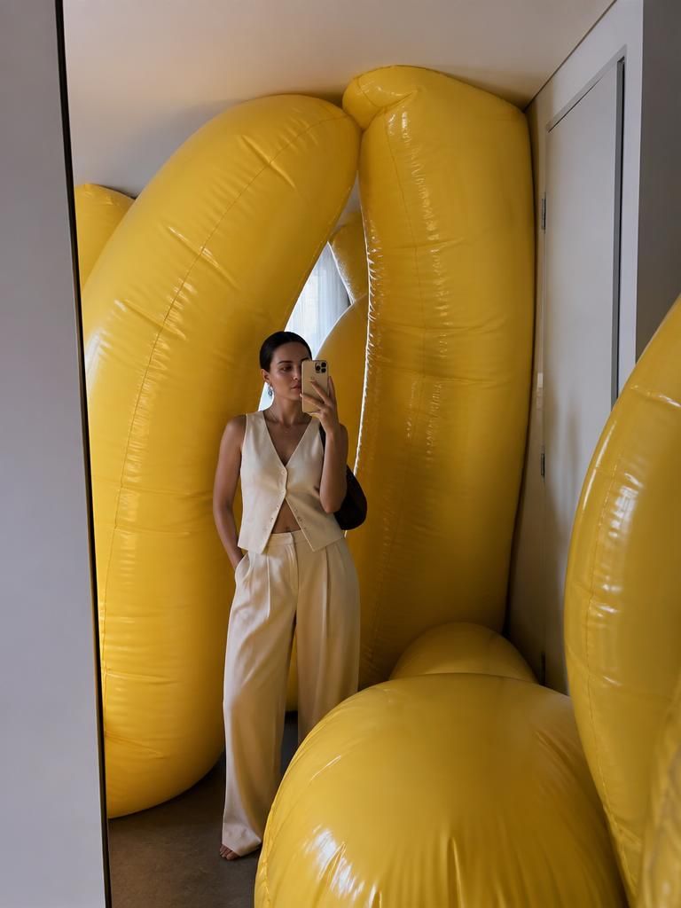 Giant Balloon Letters — Surreal AI image prompt example generated with Gemini (surreal, balloons)