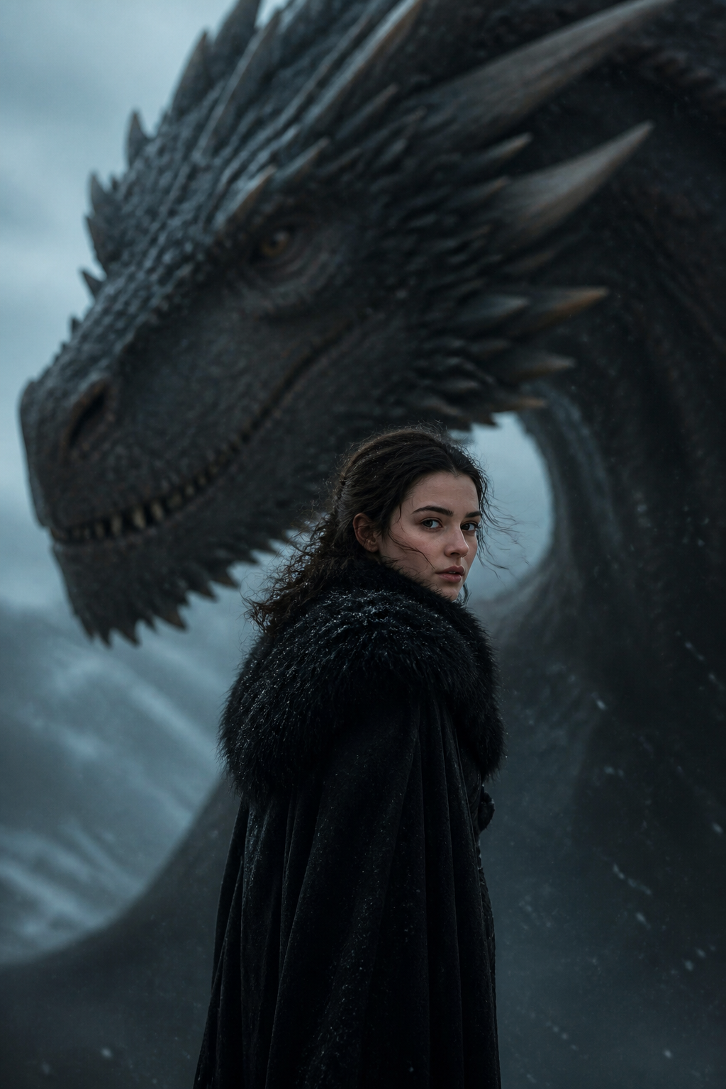 Dragon Master Portrait — Fantasy AI image prompt example generated with Gemini (dragon, fantasy)