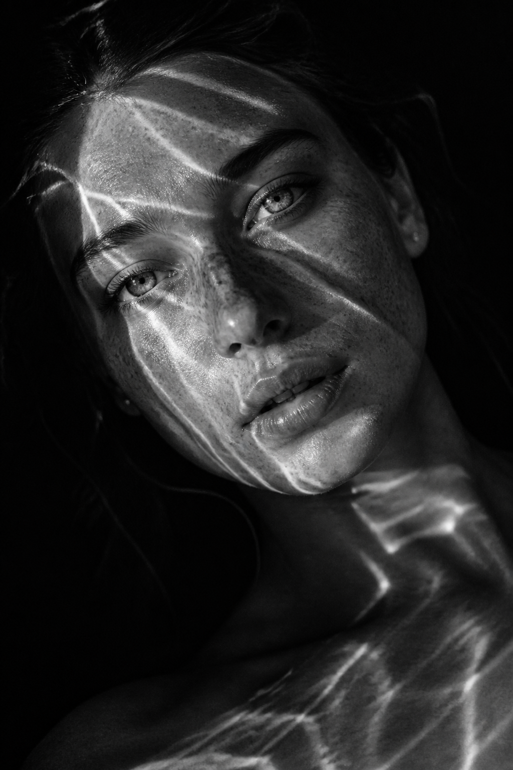 Monochrome Fashion Portrait — Portrait AI image prompt example generated with Nano Banana (monochrome, portrait)