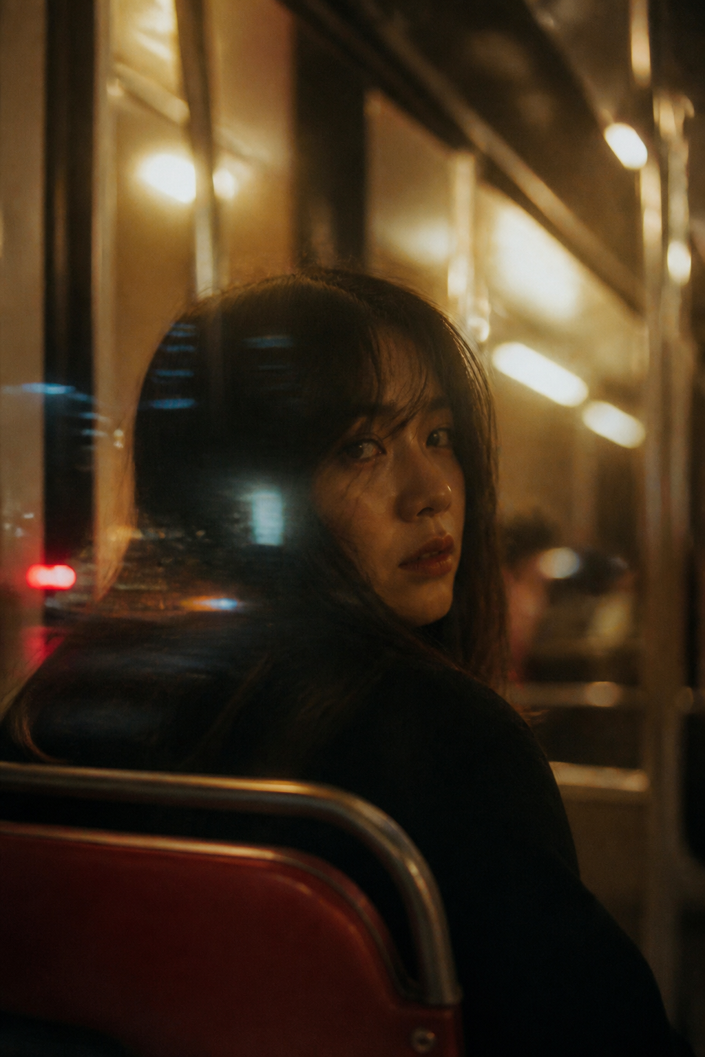 Moody Subway Portrait — Cinematic AI image prompt example generated with ChatGPT (cinematic, subway)